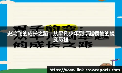史鸿飞的成长之路：从平凡少年到卓越领袖的蜕变历程